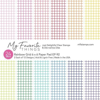 My Favorite Things Rainbow Grid Designpapiere - Paper Pad